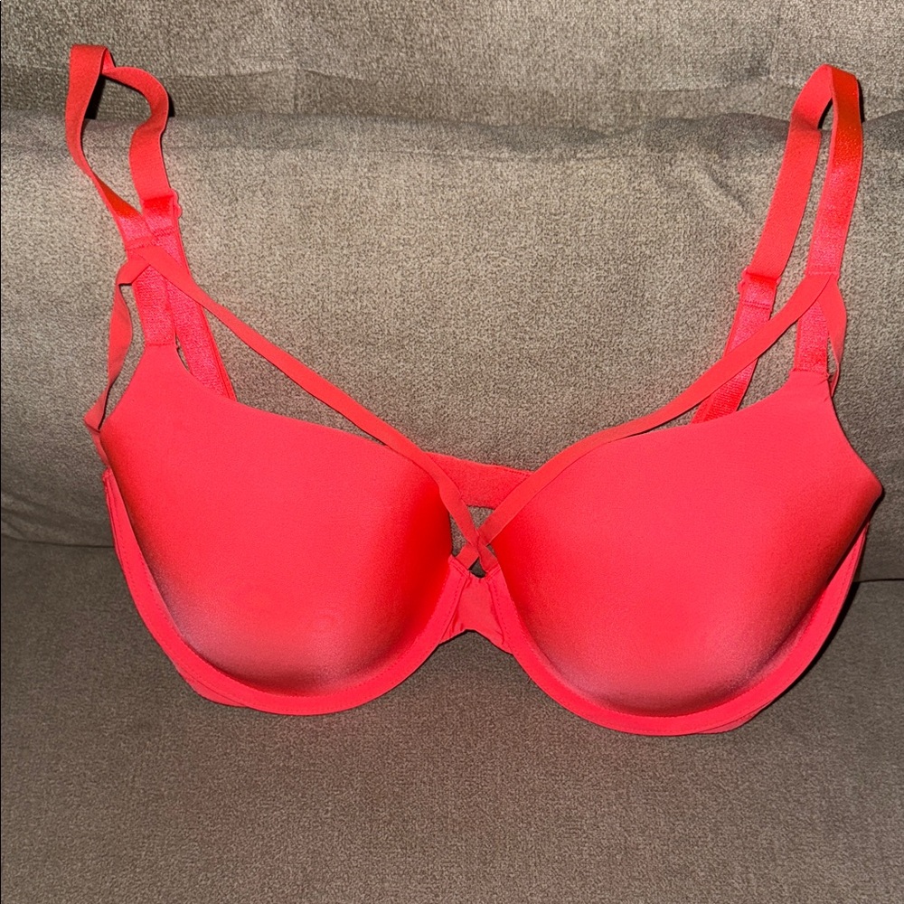 Victoria's Secret Vibrant Red Strappy Bra